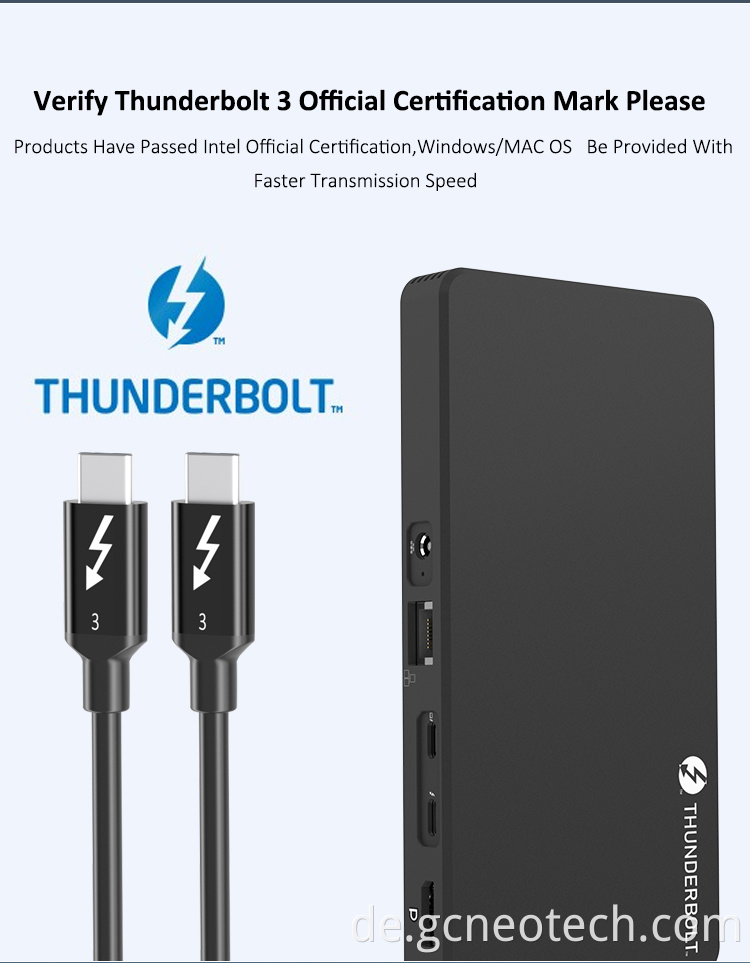 Alloy Thunderbolt 3 Dockingstation Alloy Thunderbolt 3 Docking Station